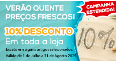 10% Toda a Loja Verão