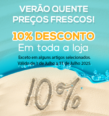 10% Toda a Loja Verão