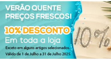 10% Toda a Loja Verão