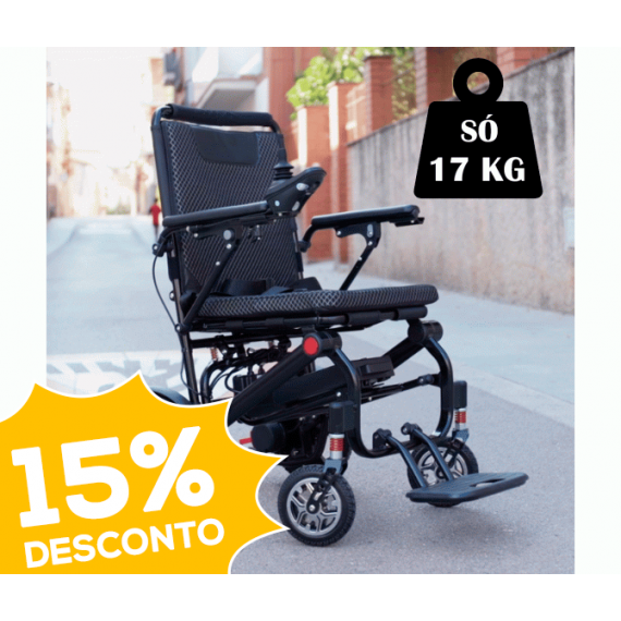 Cadeira de Rodas Elétrica Dobrável Super Leve R650