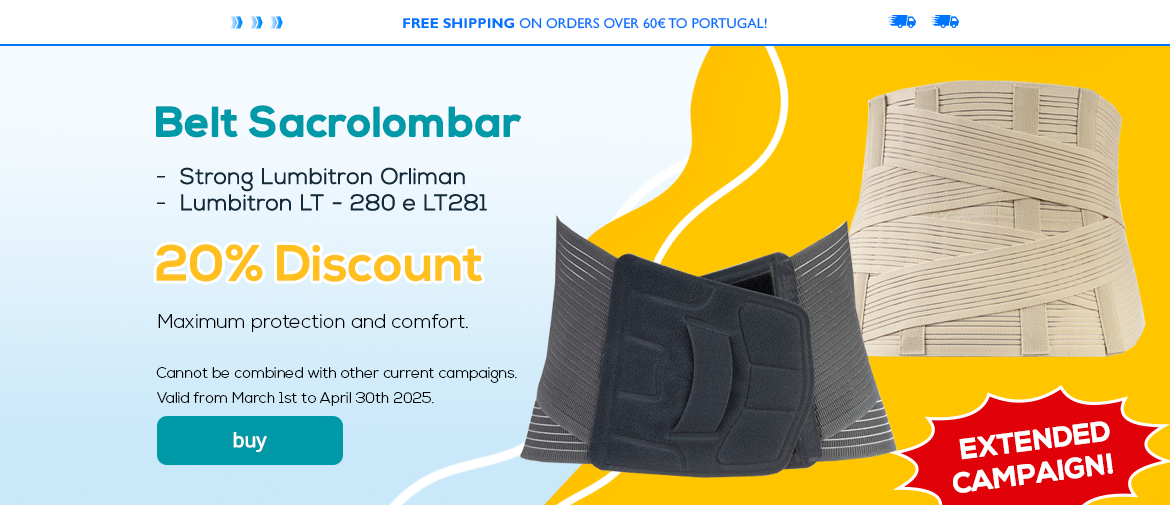 Cintas Sacrolombar 20%