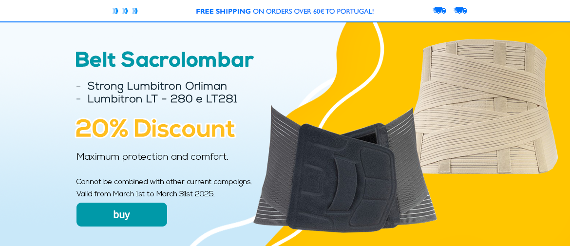 Cintas Sacrolombar 20%