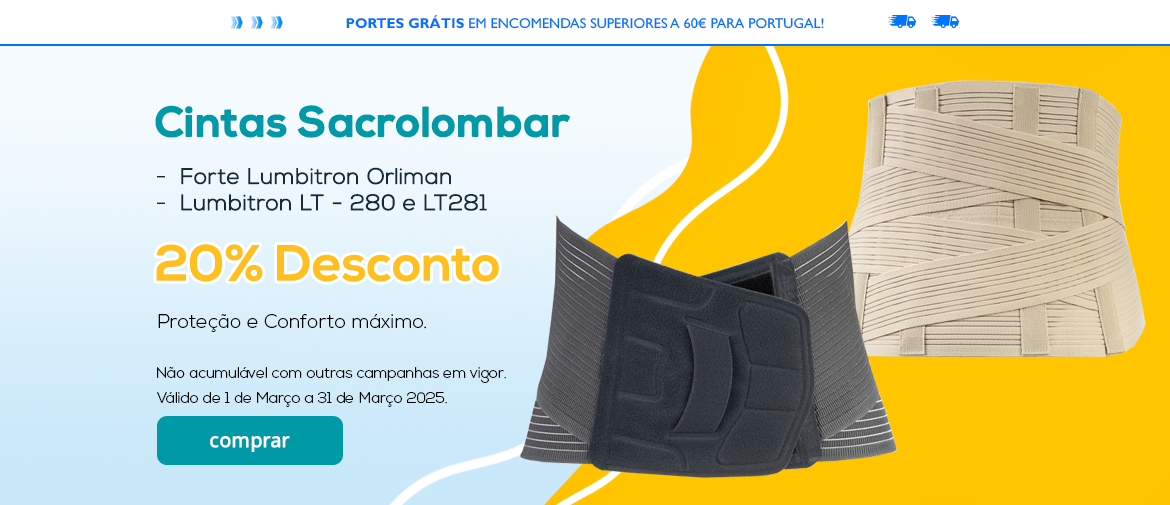 Cintas Sacrolombar 20%