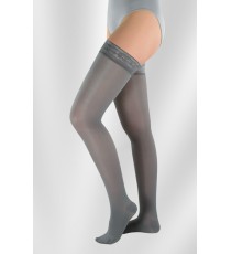 Attractive Elastic Stockings Up to the Thigh (Semi-transparent w / Shine)