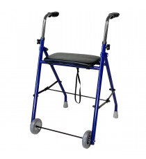 Walker with 2 Wheels and Seat