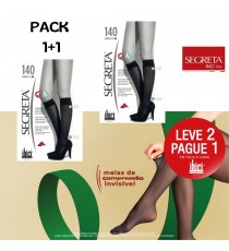 Pack 2 pares - Meias Ibici 140den Até Ao Joelho (malha De Favo)