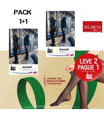 Pack 2 pares - Meias Skywalk 140den Até Ao Joelho - IBICI