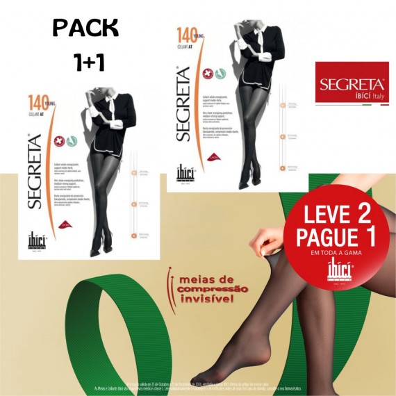 Pack 2 Pares - Collant Ibici Young 140den (malha De Favo)