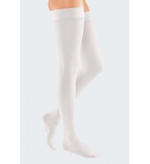 Meia Elegance Até à Coxa (malha Semi-transparente)