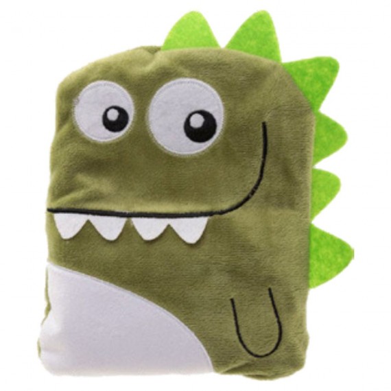 Peluche de Bolsas de Trigo - Efeito Quente - Dinossauro Verde Tropa