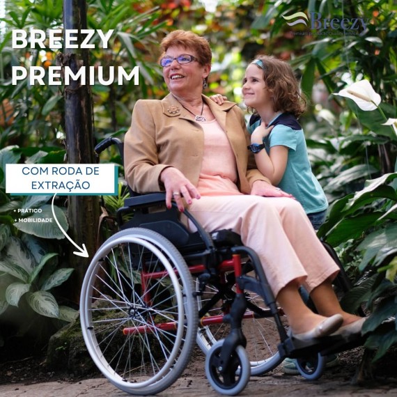 Cadeira De Rodas Breezy Premium Com Extração